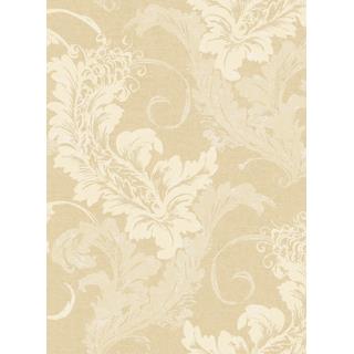 Seabrook Platinum Series AS70107 Alabaster Acrylic Coated Leaves Wallpaper
